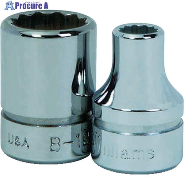 WILLIAMS 3/8ドライブ ショートソケット 12角 21mm  ▼757-8687 JHWB...