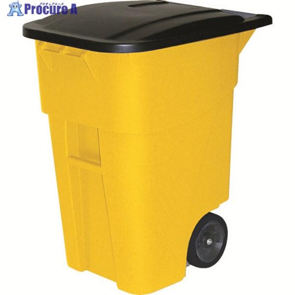 ERECTA ブルートロールアウトコンテナ 189.3L イエロー  ◇▼778-5551 9W27...