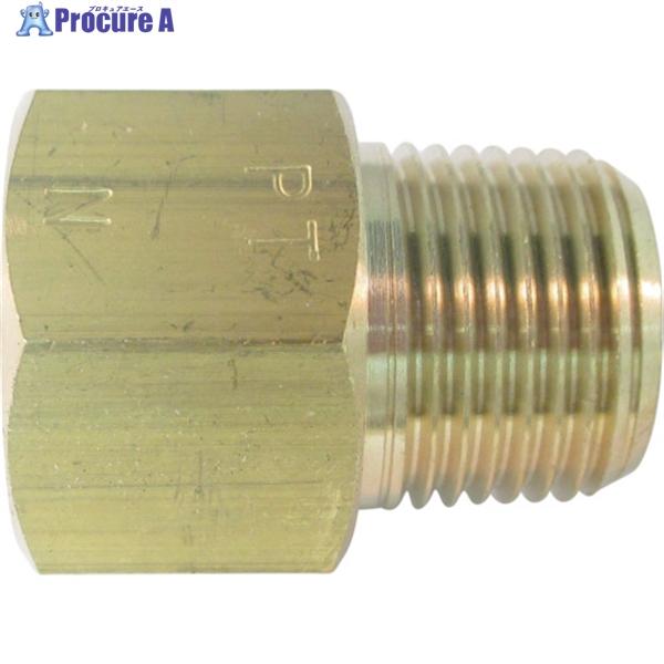 ASOH 黄銅製 変換内外ソケット 外PT1/8×内NPT1/8  ▼795-6649 NF-301...