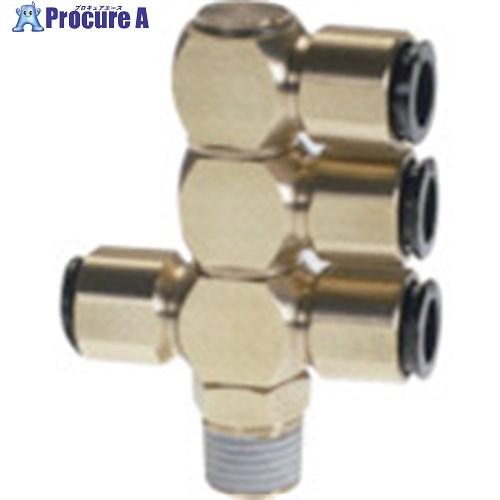チヨダ チューブ継手 フジ トリプルバンジョー(金属) 8mm R1/4  ■▼808-3864 8...