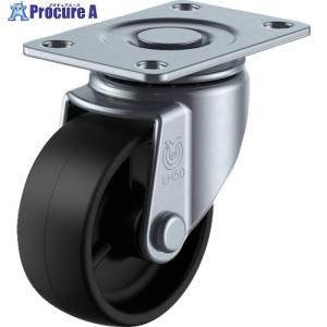 ユーエイ プレート式 自在 低床キャスター 黒ナ...の商品画像