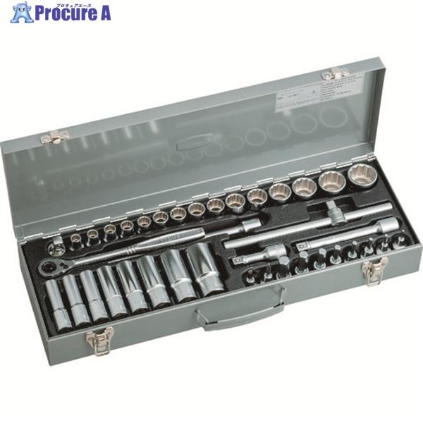 TONE ミックスソケットレンチセット 39pcs  ▼810-9140 MX400  1S ●YA...