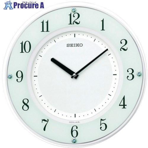 SEIKO 薄型ソーラー電波掛時計 木枠  ■▼813-2969 SF505W  1個