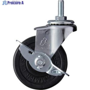 ハンマー ねじ込み旋回式ゴム車輪 65mm W3...の商品画像