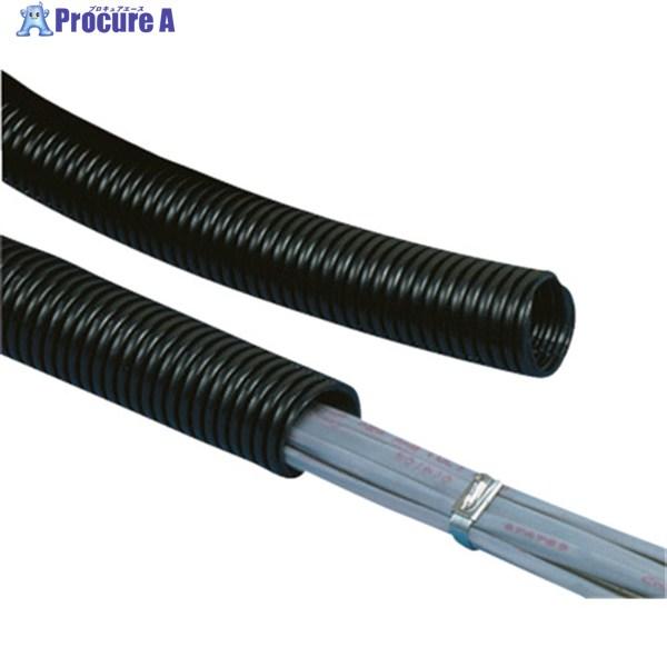 PANDUIT コルゲートチューブ 耐熱性ナイロン6 スリットなし 黒  ▼814-6639 CLT...
