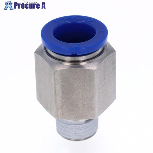 PISCO 耐腐蝕性SUS303相当継手 ストレートチューブ12ネジR1/4  ▼818-2048 ...