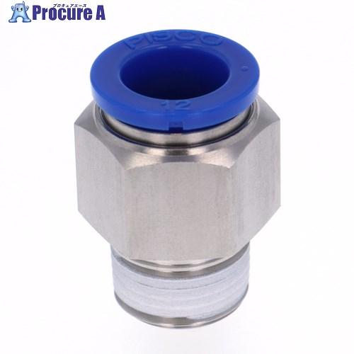 PISCO 耐腐蝕性SUS303相当継手 ストレートチューブ12ネジR3/8  ▼818-2049 ...