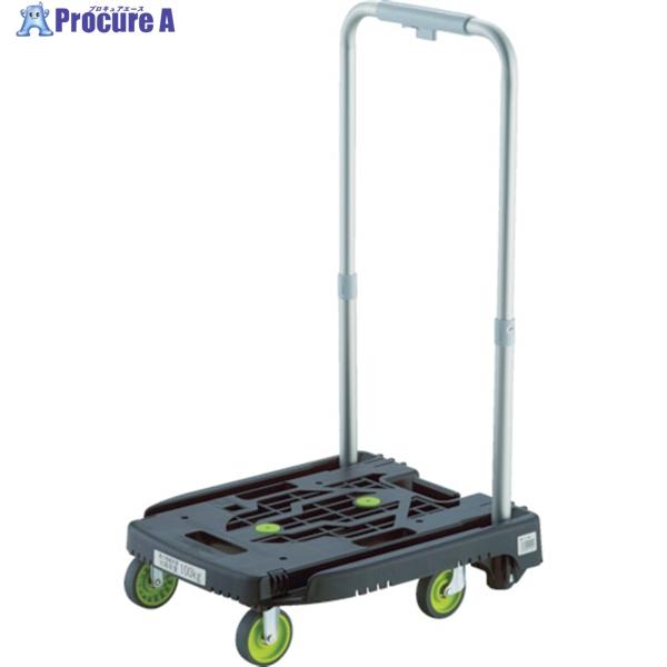 TRUSCO 樹脂台車 カルティオミニ weego 省音G車輪 ブラック ストッパー付  ▼818-...