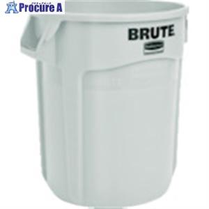 ラバーメイド ラウンドブルートコンテナ スリット付き 75.7L ホワイト 262001  819-4401 ニューウェルブランズ ジャパン合同会社