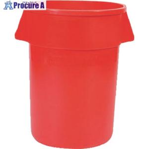 ラバーメイド ラウンドブルートコンテナ スリット付き 121.1L レッド    819-4410 263205  1個