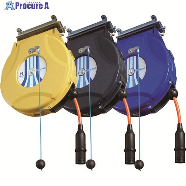 日平 ハンディーエアーリール(ブレーキ付) ホース内径6.4×外径10mm 黒  ▼820-2802...