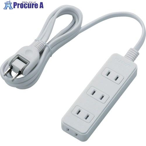 ELECOM スイングプラグタップ 4個口 2m ホワイト  ▼821-8700 T-S02-242...