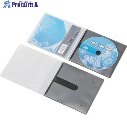 ELECOM DVD・CD用スリム収納ソフトケース 1枚収納 10枚 ブラック  ■▼828-274...