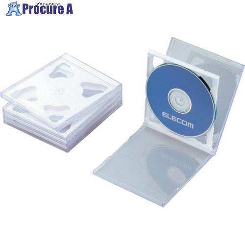 ELECOM CD・DVD・Blu-rayプラケース 2枚収納 ホワイト (5枚入)  ■▼828-...
