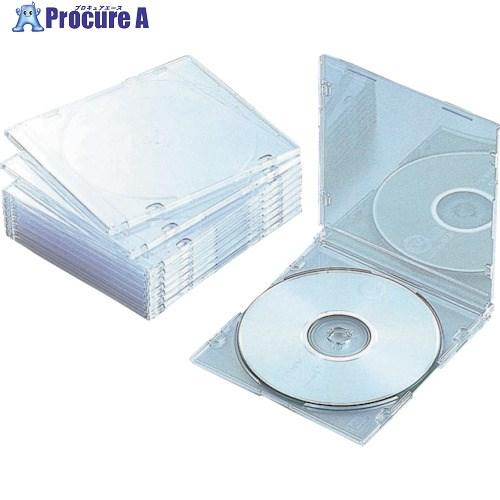 ELECOM CD・DVD・Blu-rayスリムプラケース 1枚収納クリア 10枚入  ■▼828-...