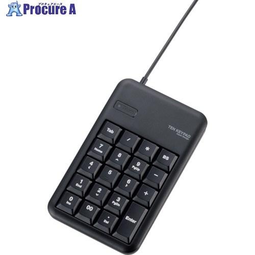 ELECOM コンパクトUSBテンキーパッド Sサイズ メンブレン 高耐久 ブラック  ■▼828-...