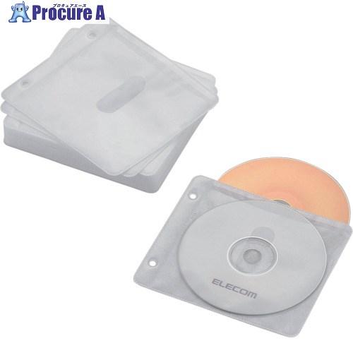 ELECOM CD・DVD不織布ケース 2穴タイプ 60枚収納/両面 ホワイト  ■▼829-194...
