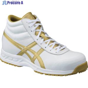ASICS ウィンジョブ 71S ホワイト×ゴールド 29.0cm ▼835-4578 FFR71S.0194-29.0 1足