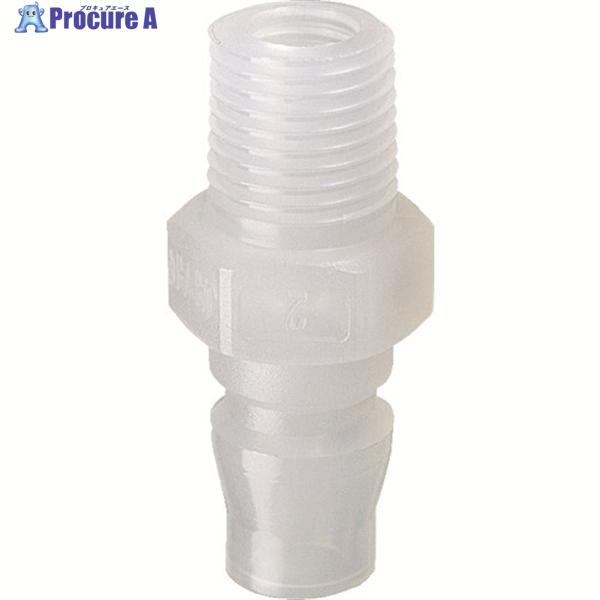 JOPLAX 樹脂プラグ 相手側取付Rc(PT)1/4 ジョプラPPシリーズ  ▼836-9109 ...