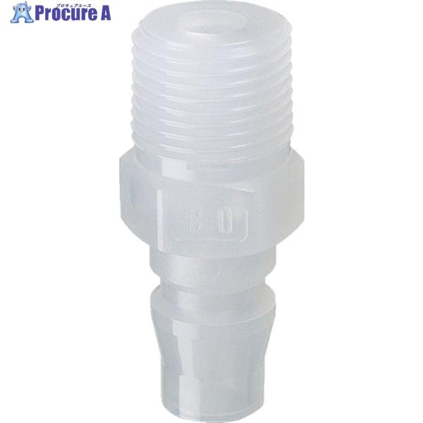 JOPLAX 樹脂プラグ 相手側取付Rc(PT)3/8 ジョプラPPシリーズ  ▼836-9110 ...
