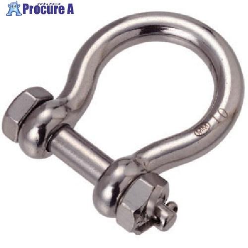 水本 ステンレス オタフクボルト止めシャックル 長さ50mm 内幅20mm 使用荷重:3.72kN ...