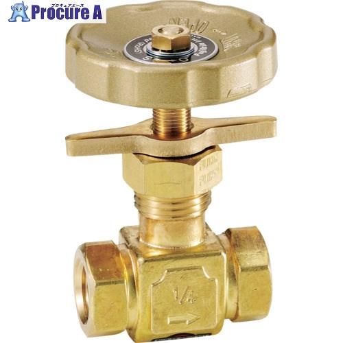 Fujikin 黄銅製ニードルバルブ1/8B プロペラナット付  ■▼850-4768 DH-12L...