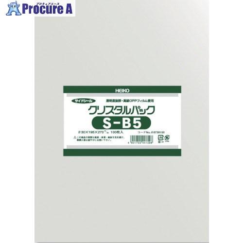 HEIKO OPP袋 テープなし クリスタルパック S-B5 100枚入り  ▼856-2698 6...