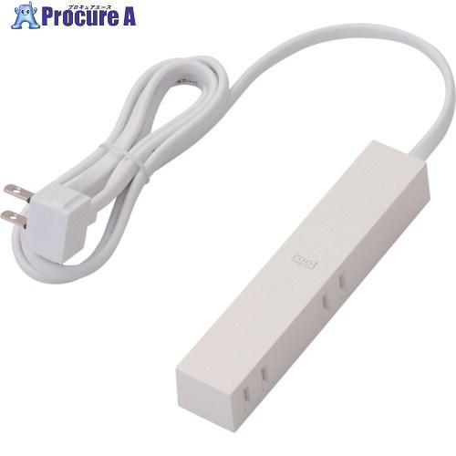 ELECOM デザインタップ roo’t (2ピン・4個口) 1.5m ホワイト  ■▼859-75...