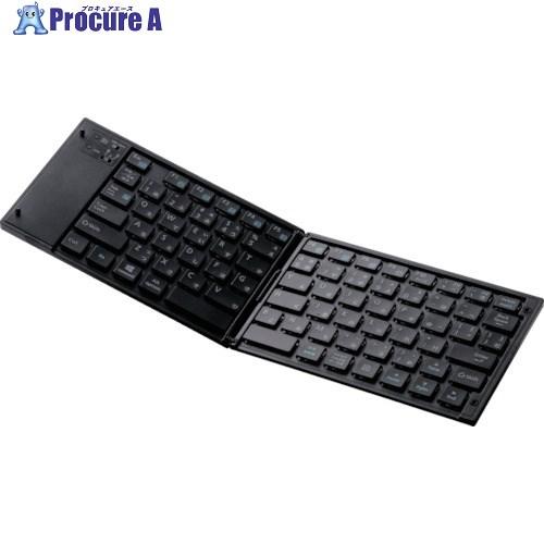 ELECOM ワイヤレスBluetoothキーボード ブラック  ■▼864-4027 TK-FLP...