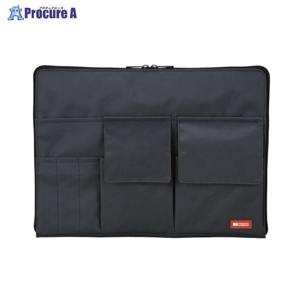 LIHIT LAB. バッグインバッグ A4 黒 A-7554-24 ▼10545 (株)リヒトラブ...