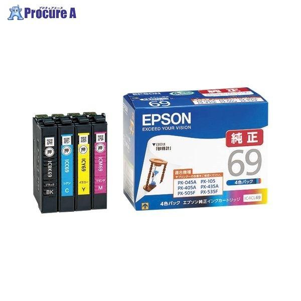 EPSON インクカートリッジ(4色パック) IC4CL69 ▼16338 セイコーエプソン(株) ...