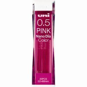 uni ナノダイヤシャープ芯0.5 ピンク U05202NDC.13 ▼334934 三菱鉛筆(株)...