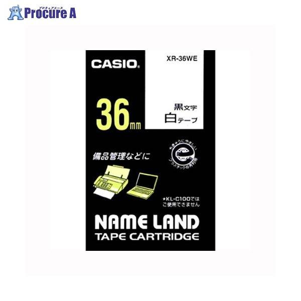 CASIO ネームランドテープ36mm 白/黒文字 XR-36WE ▼38712 ●a559 カシオ...