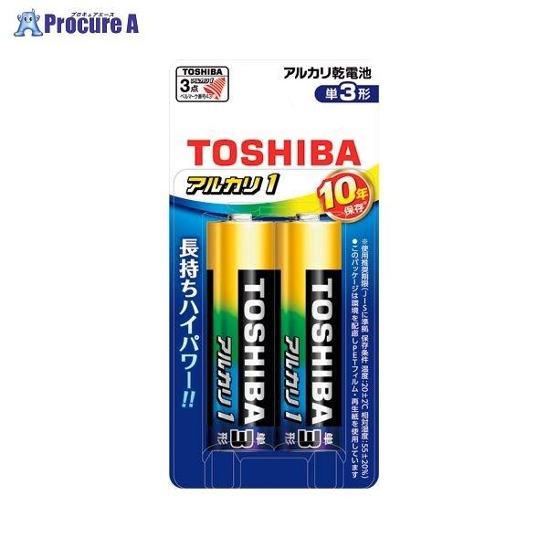 TOSHIBA アルカリ乾電池 アルカリ1 LR6AN 2BP ▼40686 東芝 ●a559