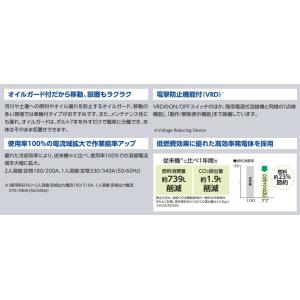 新ダイワ エンジン溶接機 発電機 100v 2...の詳細画像3