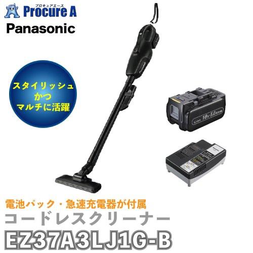パナソニック 掃除機 コードレス クリーナー 18V バッテリー付 EZ37A3LJ1G-B 黒 ブ...