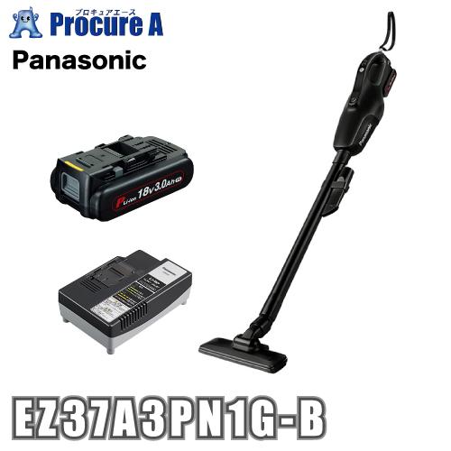 パナソニック 掃除機 コードレス クリーナー 18V バッテリー付 EZ37A3PN1G-B 黒 ブ...