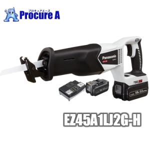 パナソニック レシプロソー 充電式 電動ノコギリ 18V 5.0Ah バッテリー2個 グレー EZ45A1LJ2G-H｜procure-a