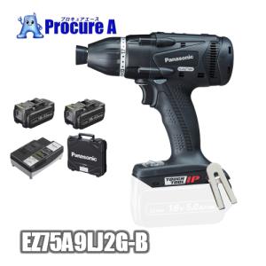 パナソニック マルチインパクトドライバー 18V5.0Ah 充電式 バッテリー2個 黒 EZ75A9LJ2G-B｜プロキュアエース