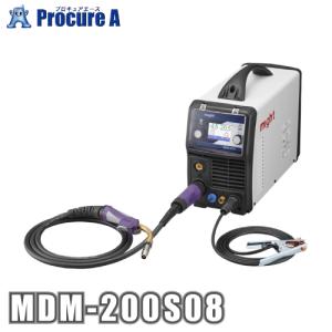 マイト工業 半自動溶接機 100v 200v 兼用 CO2 MAG MIG TIG MDM-200S08 ●YA509