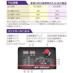 マイト工業 交流/直流 TIG溶接機 MT-2...の詳細画像4