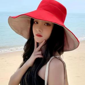 レディース 漁師帽子 両面使え UVカット お...の詳細画像5