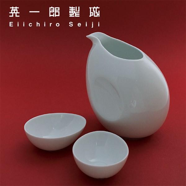とっくり&amp;おちょこエッグセット - 白磁カップ 小鉢 波佐見焼の窯元がルーツ - 英一郎製磁
