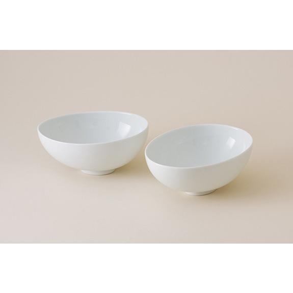 どんぶりエッグペアセット - 白磁中皿 波佐見焼の窯元がルーツ - 英一郎製磁