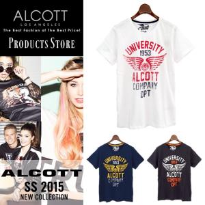 アルコット Tシャツ メンズ 半袖 デザイン アメカジ ALCOTT イタリア Italy インポート 本物 正規品