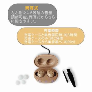 集音器 イヤホン 両耳 充電式両耳集音器 ハッ...の詳細画像4