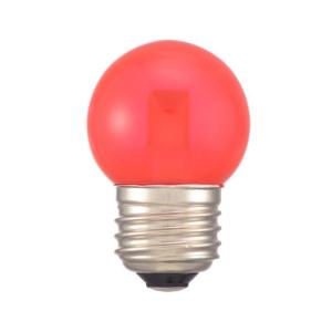 OHM LEDミニボール球装飾用 G40/E26/1.4W/10lm/クリア赤色 LDG1R-H 13C｜profit