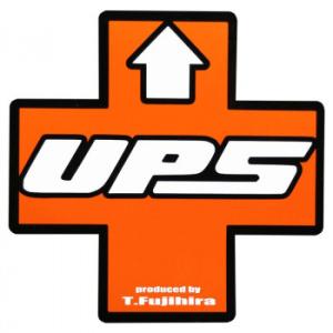 東洋マーク製作所　バイク・カーステッカー　UPS(大)　R-1019
