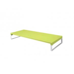 LIHIT LAB.(リヒトラブ)　机上台　ロータイプ　黄緑　高さ80mm　幅590mm　A-733...