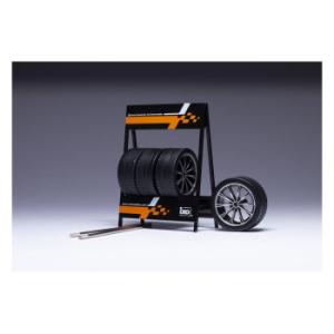 IXO　B　1/18スケール　タイヤセット　RS3　ブラック/シルバー　18SET028W 爆買